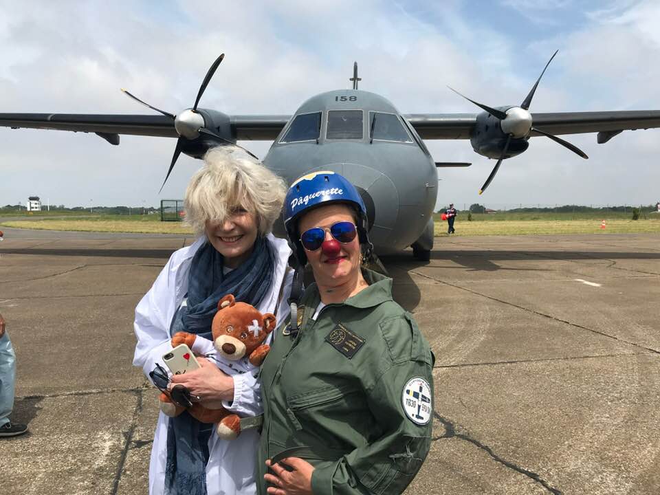 Le pilote du moment et Marie-Christine Adam