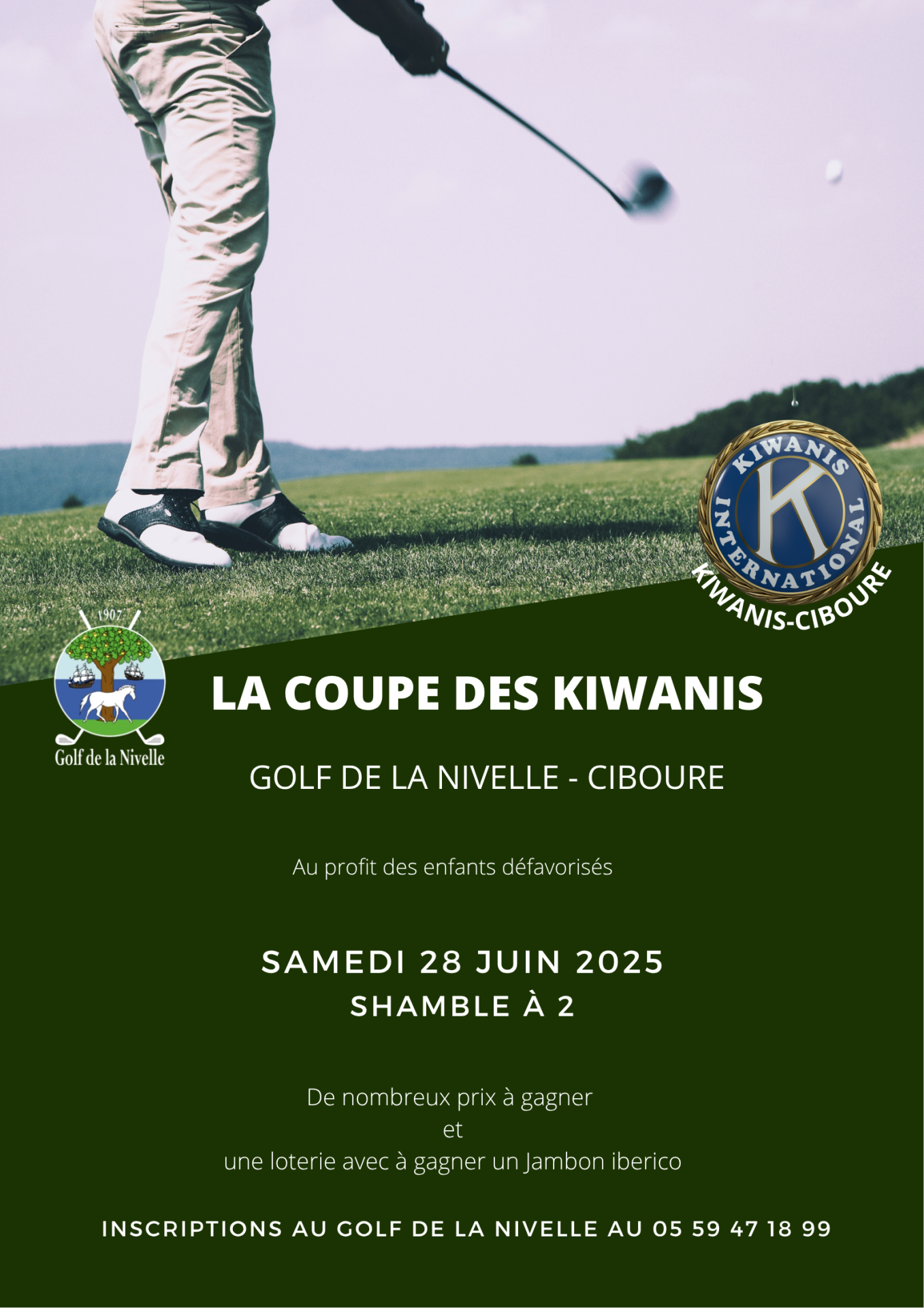Affiche golf 2025