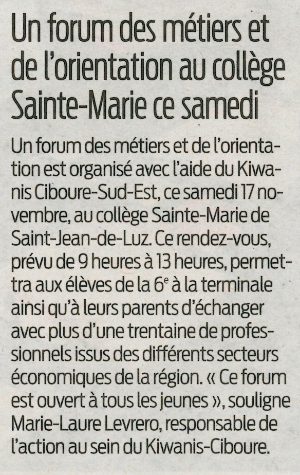 Forum des Professionnels
