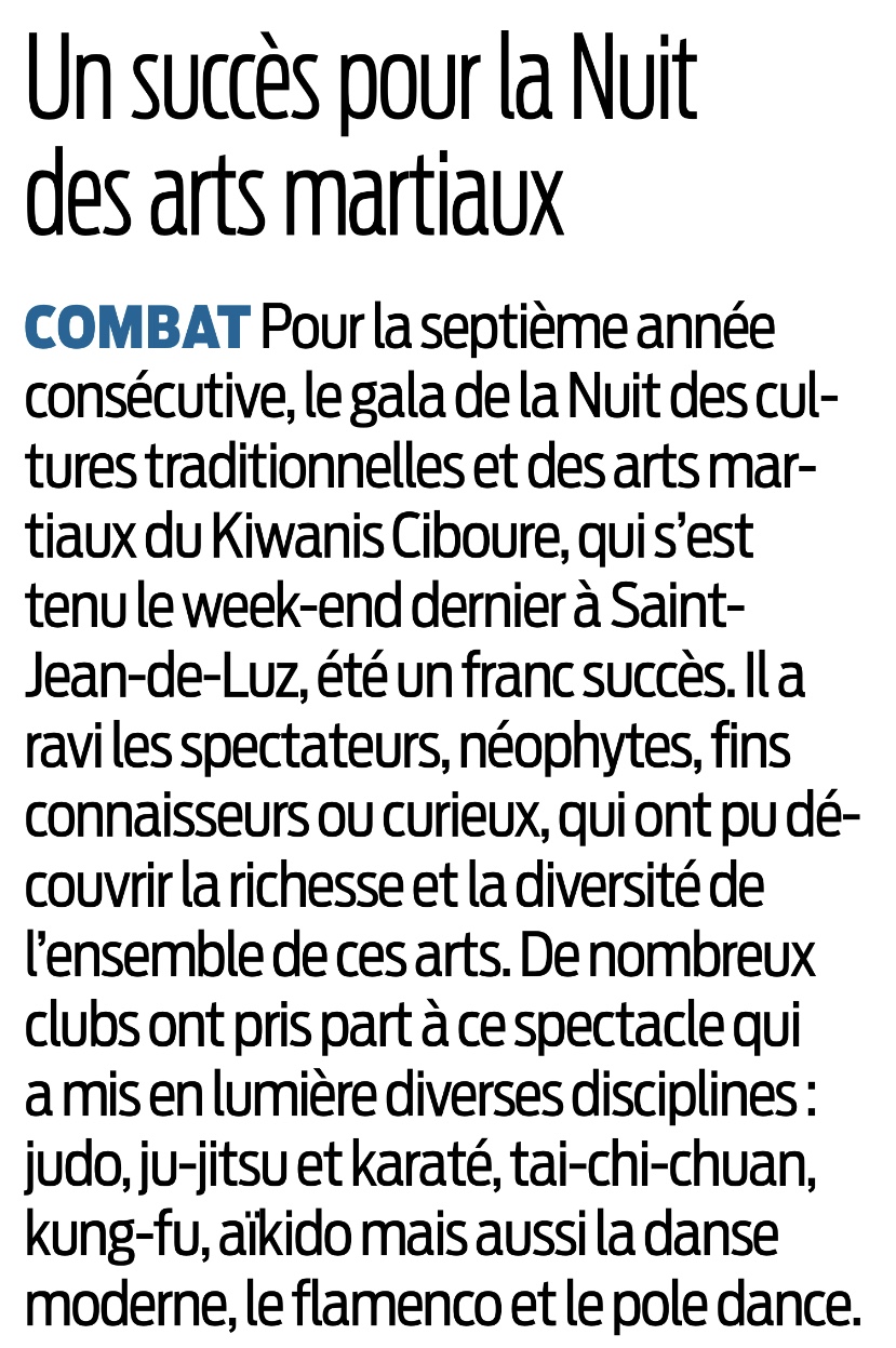 Nuit des arts martiaux